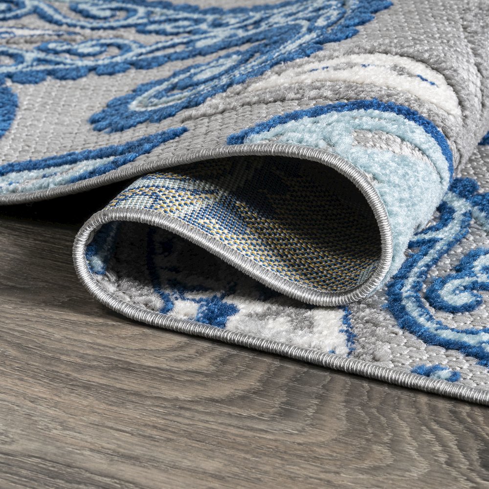 Julien Paisley High-Low Indoor/Outdoor Area Rug. Picture 8