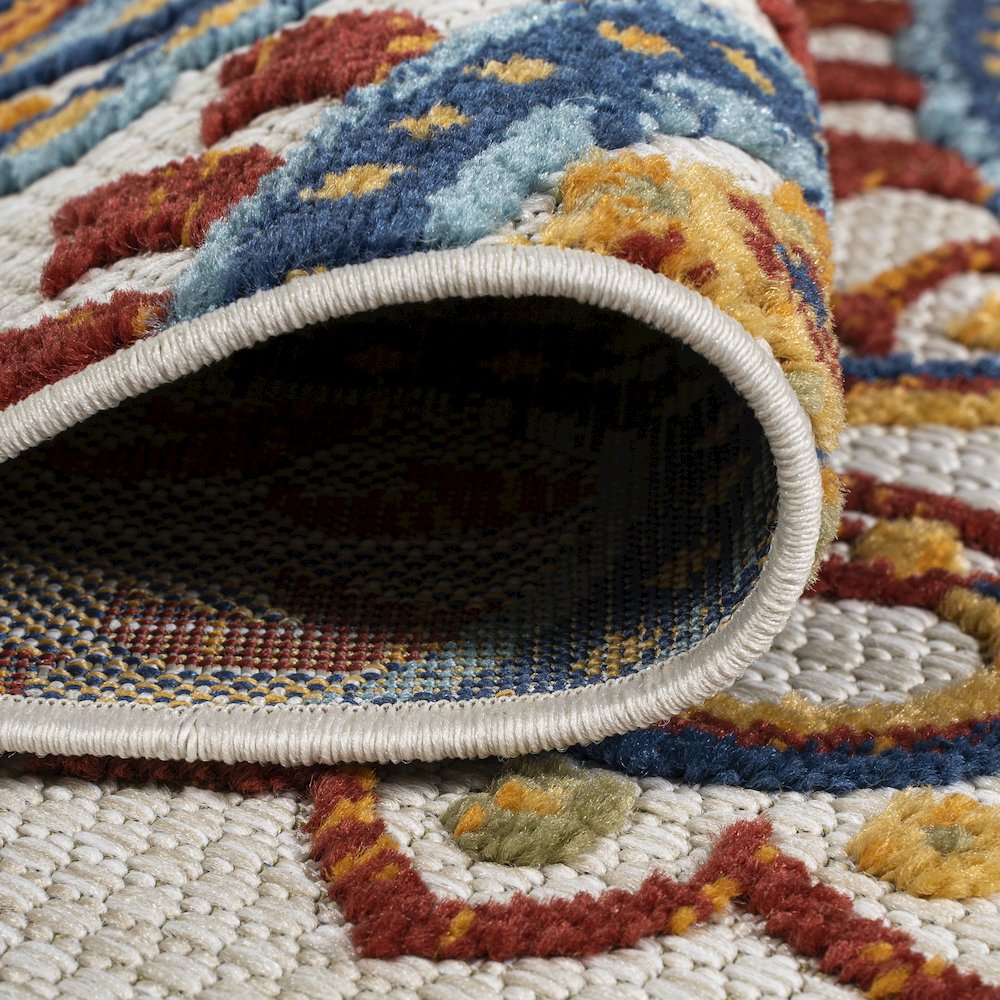 Gordes Paisley High-Low Indoor/Outdoor Area Rug. Picture 6