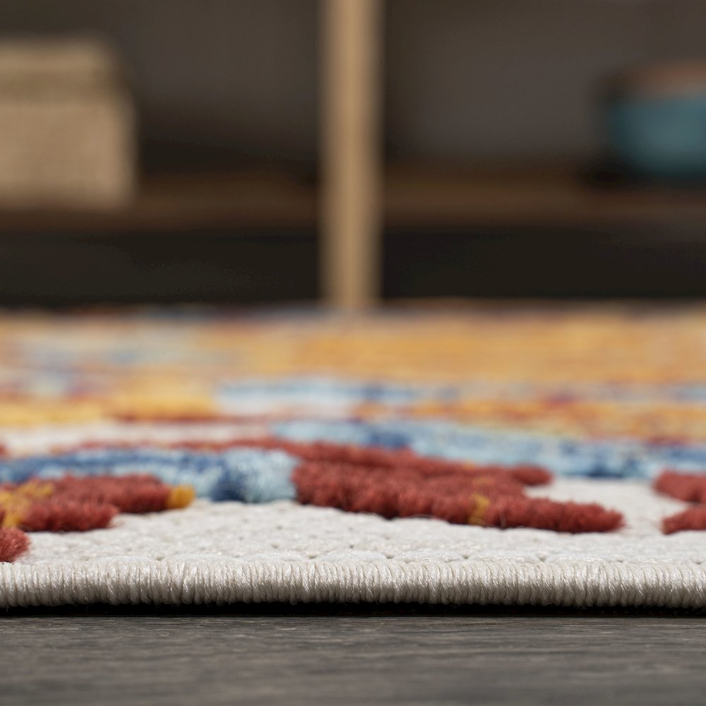 Gordes Paisley High-Low Indoor/Outdoor Area Rug. Picture 11