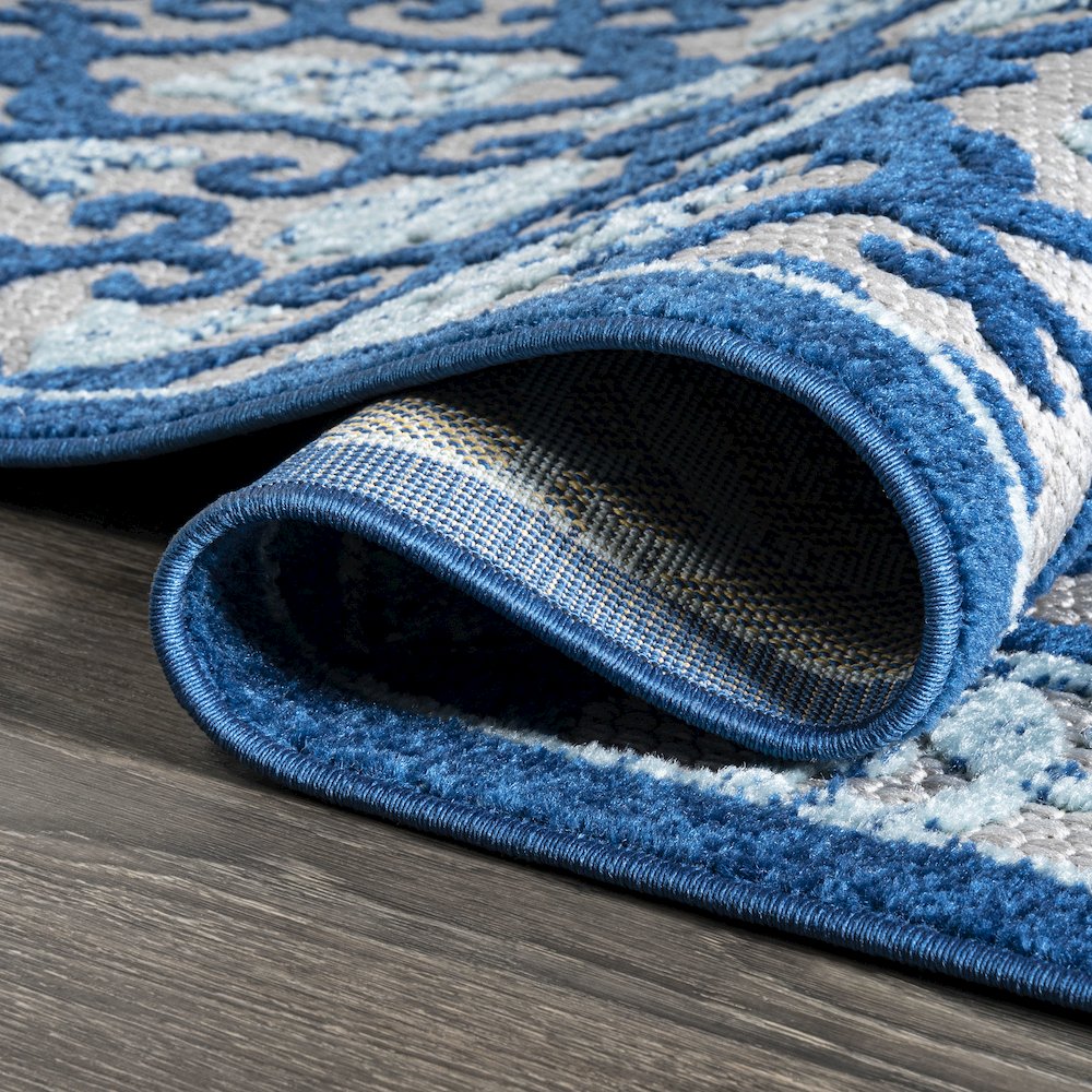 Gallia Tile Trellis High-Low Indoor/Outdoor Area Rug. Picture 8