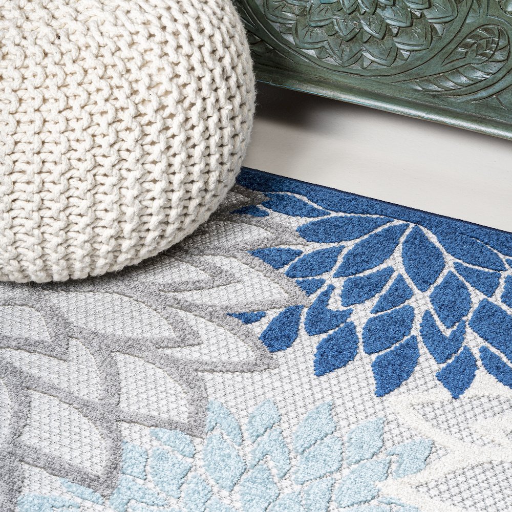 Minori Floral Indoor/Outdoor Area Rug. Picture 5