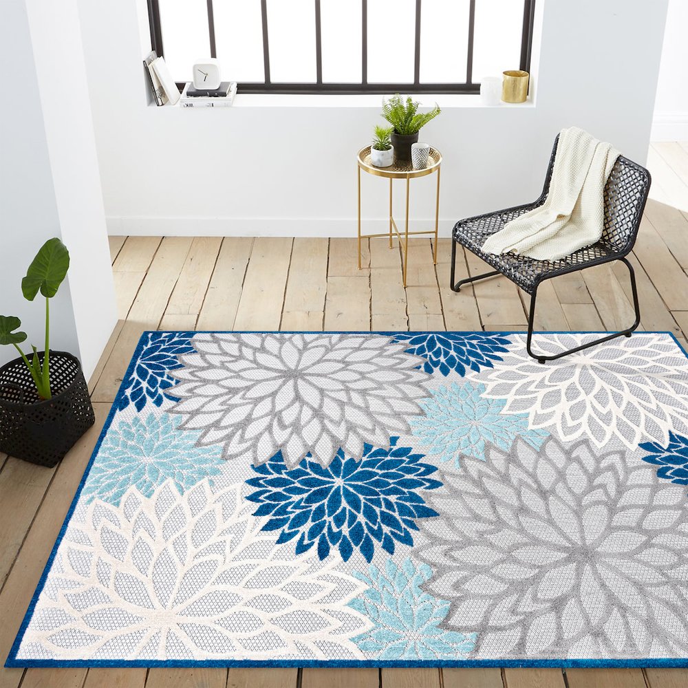 Minori Floral Indoor/Outdoor Area Rug. Picture 16