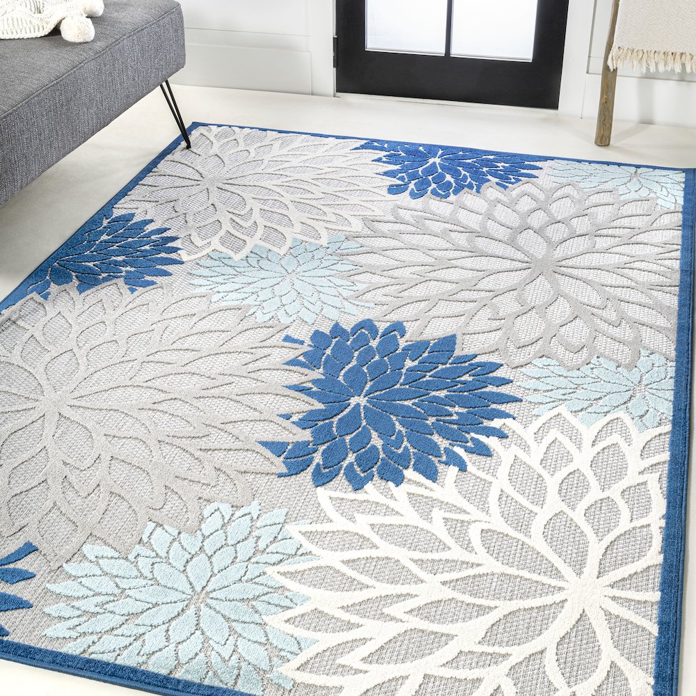 Minori Floral Indoor/Outdoor Area Rug. Picture 2