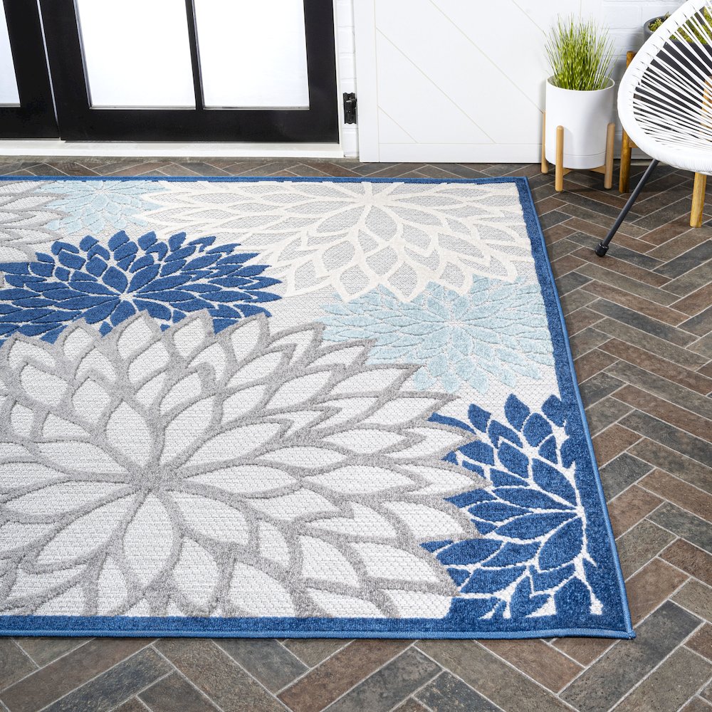 Minori Floral Indoor/Outdoor Area Rug. Picture 7