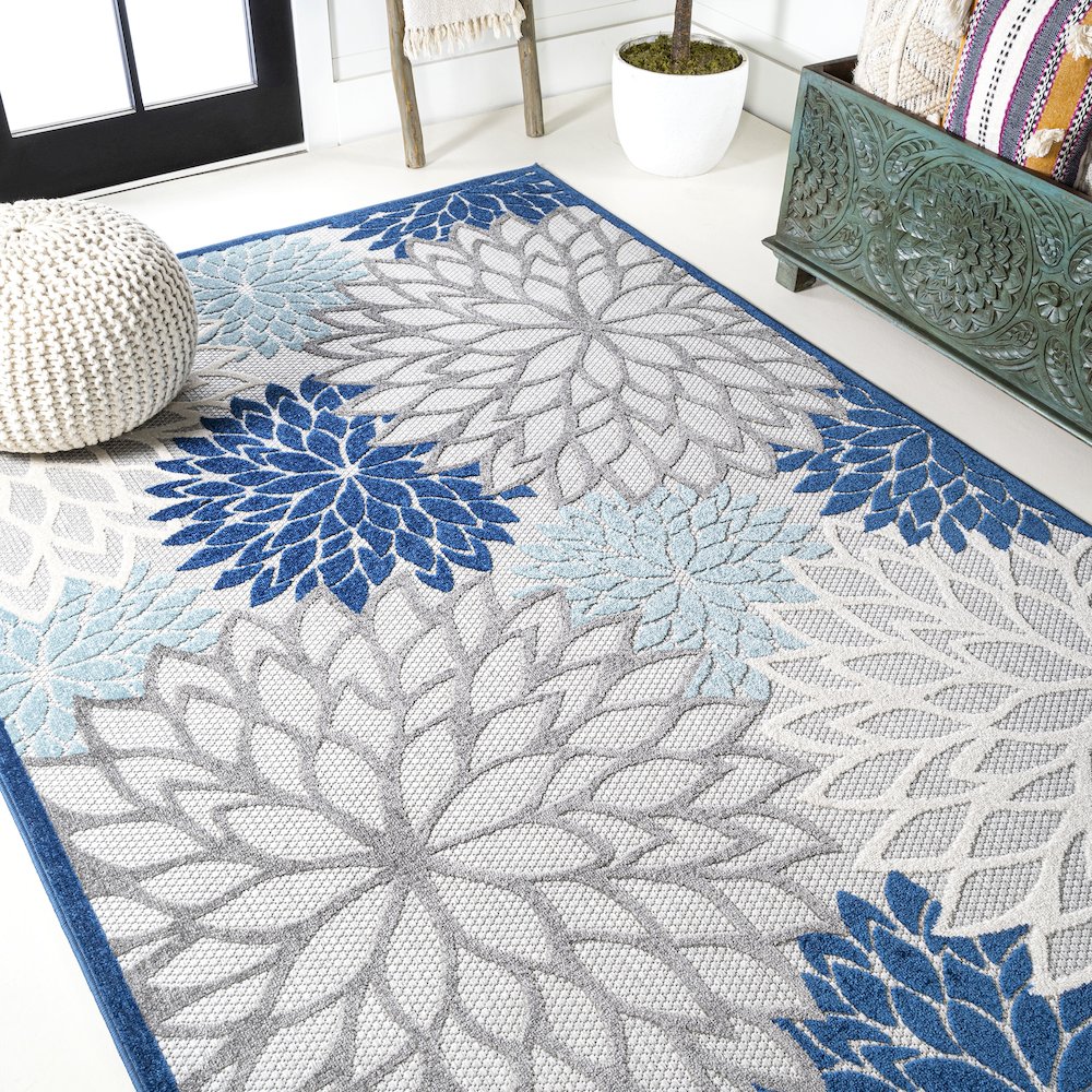 Minori Floral Indoor/Outdoor Area Rug. Picture 4