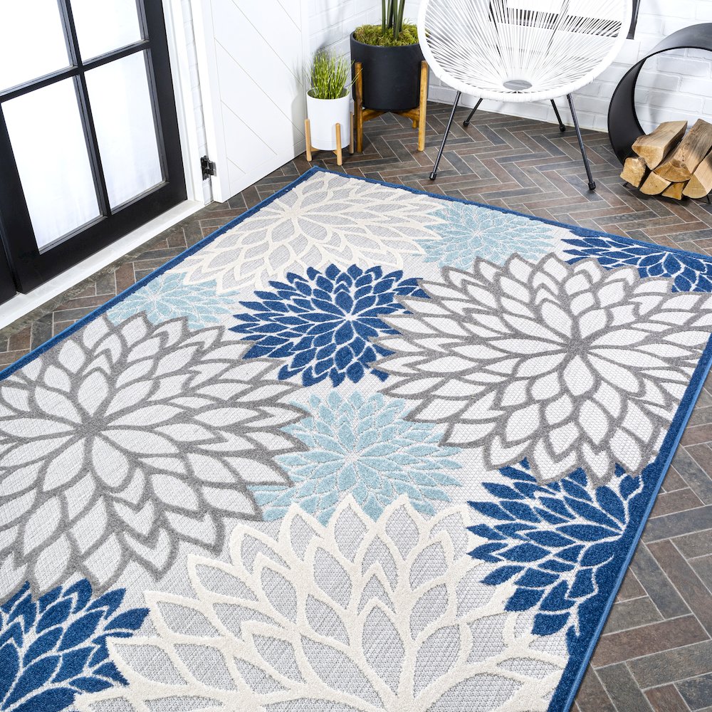 Minori Floral Indoor/Outdoor Area Rug. Picture 8
