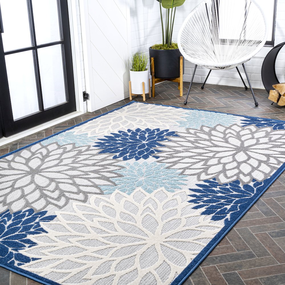 Minori Floral Indoor/Outdoor Area Rug. Picture 9