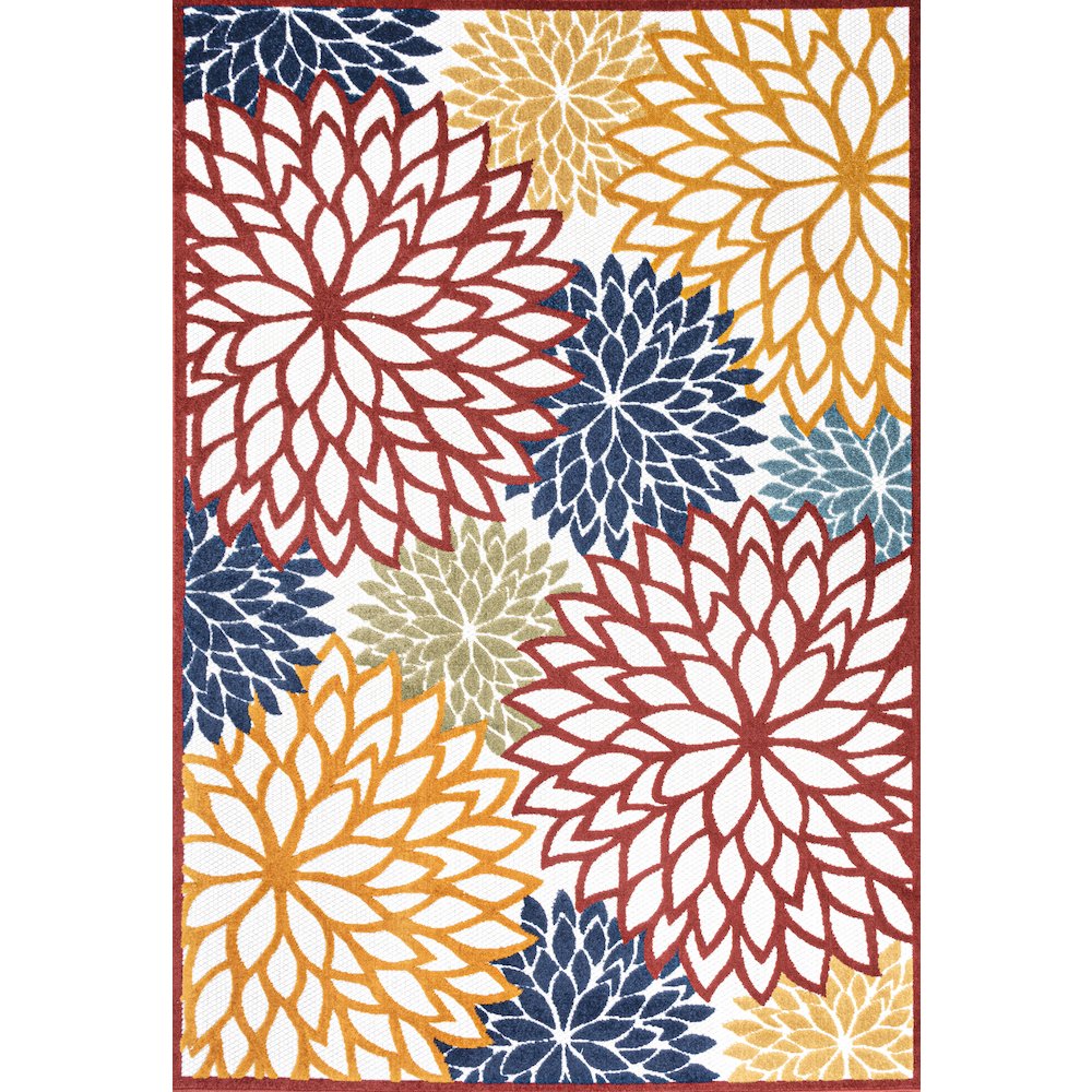 Minori Floral Indoor/Outdoor Area Rug. Picture 1