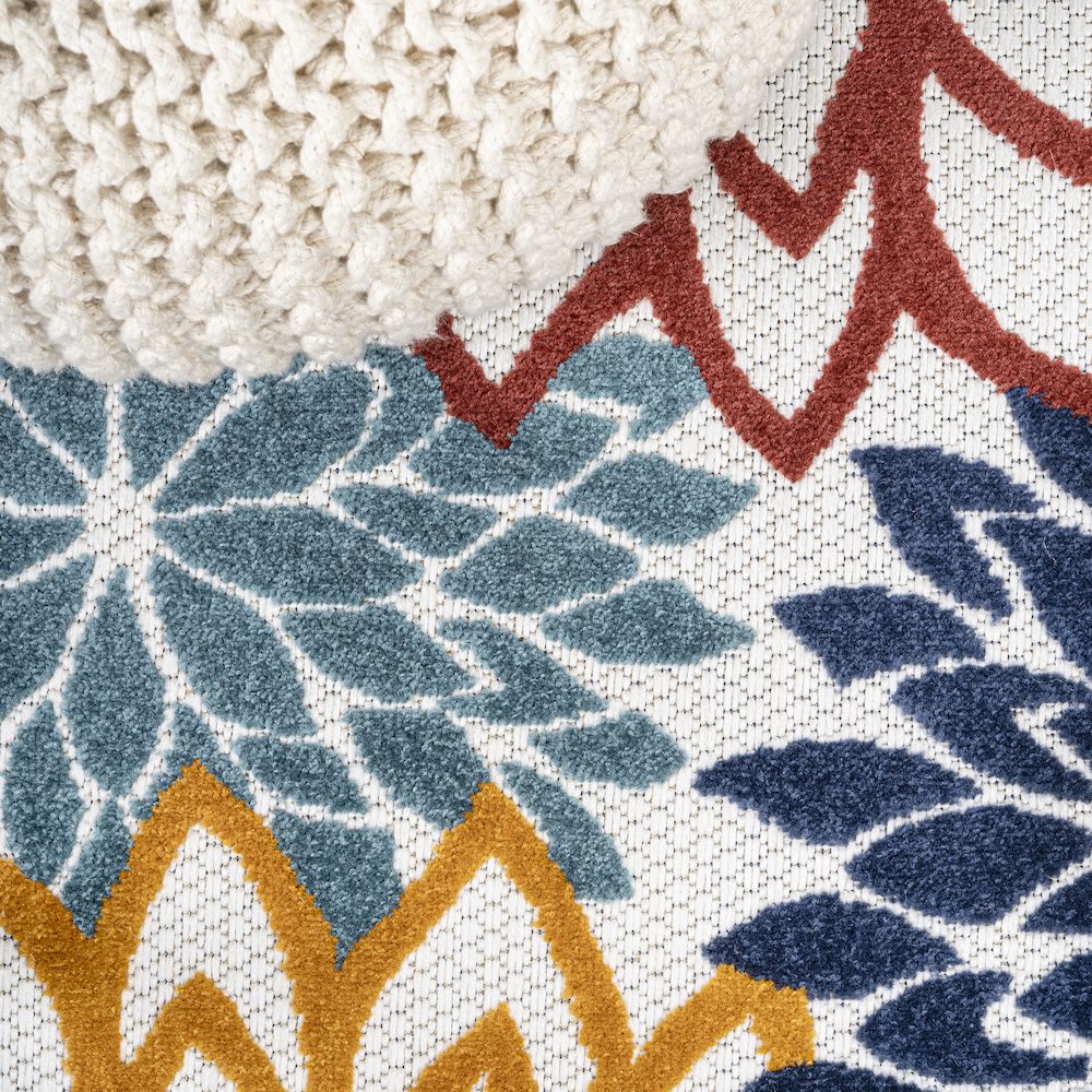 Minori Floral Indoor/Outdoor Area Rug. Picture 4