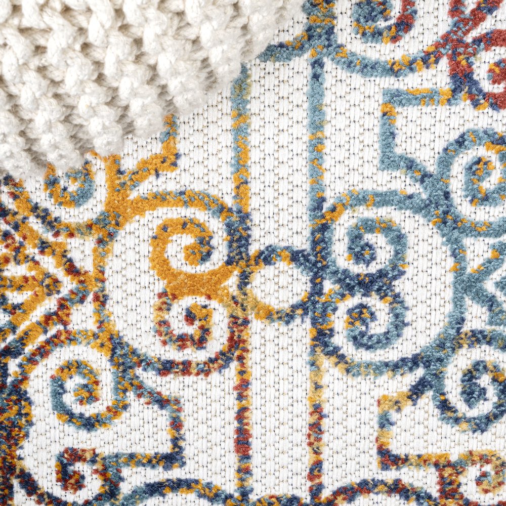 Cetara Ornate Trellis Indoor/Outdoor Area Rug. Picture 4