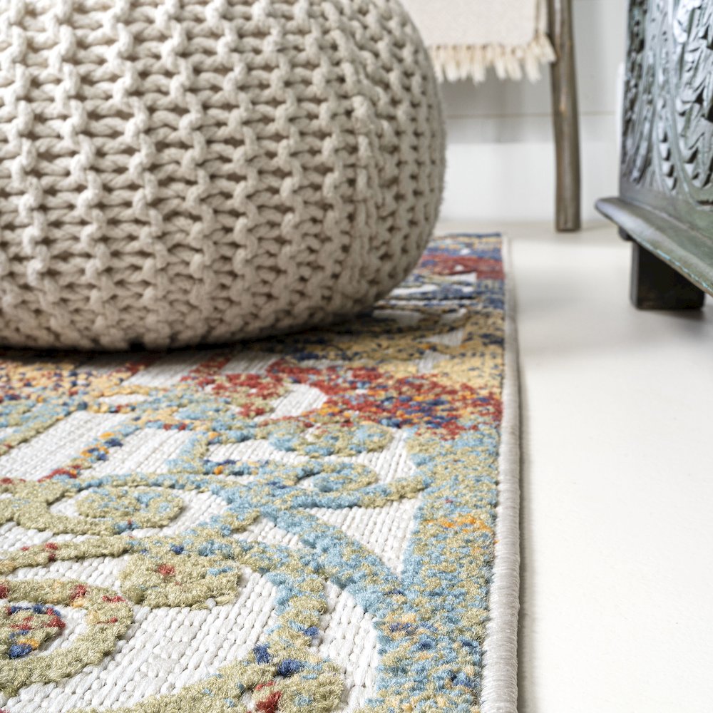 Cetara Ornate Trellis Indoor/Outdoor Area Rug. Picture 7