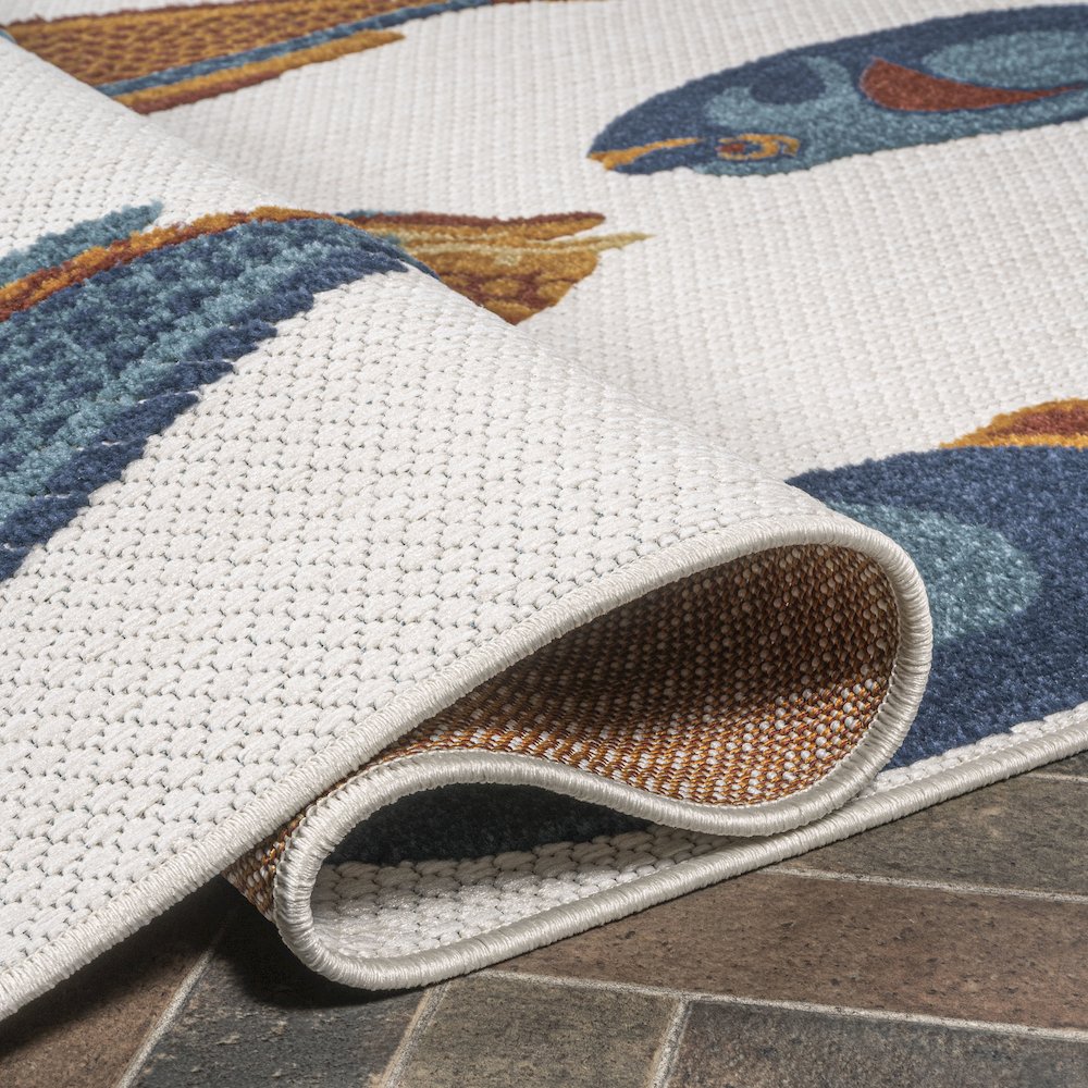 Algarve Modern Fish High-Low Indoor/Outdoor Area Rug. Picture 6