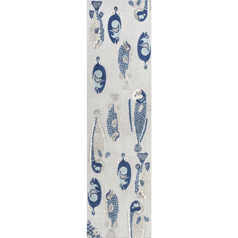 Algarve Modern Fish High-Low Indoor/Outdoor Area Rug. Picture 1