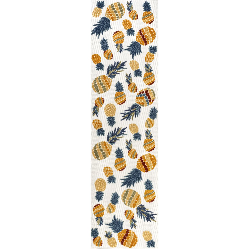Ananas Bold Pineapple High-Low Indoor/Outdoor Area Rug. Picture 1