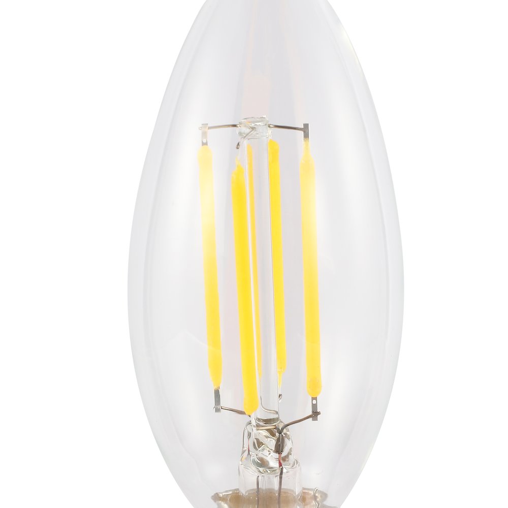 Vintage Non-Dimmable C35 4-Watt Led Edison Glass Bulbs With E12 Base (Pack Of 6). Picture 2