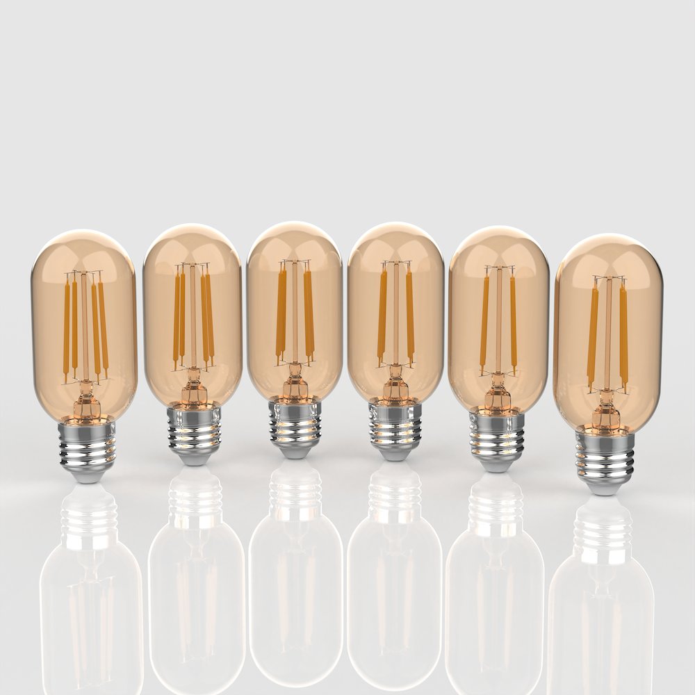 Non-Dimmable T45 4-Watt Led Edison Glass Bulbs. Picture 5