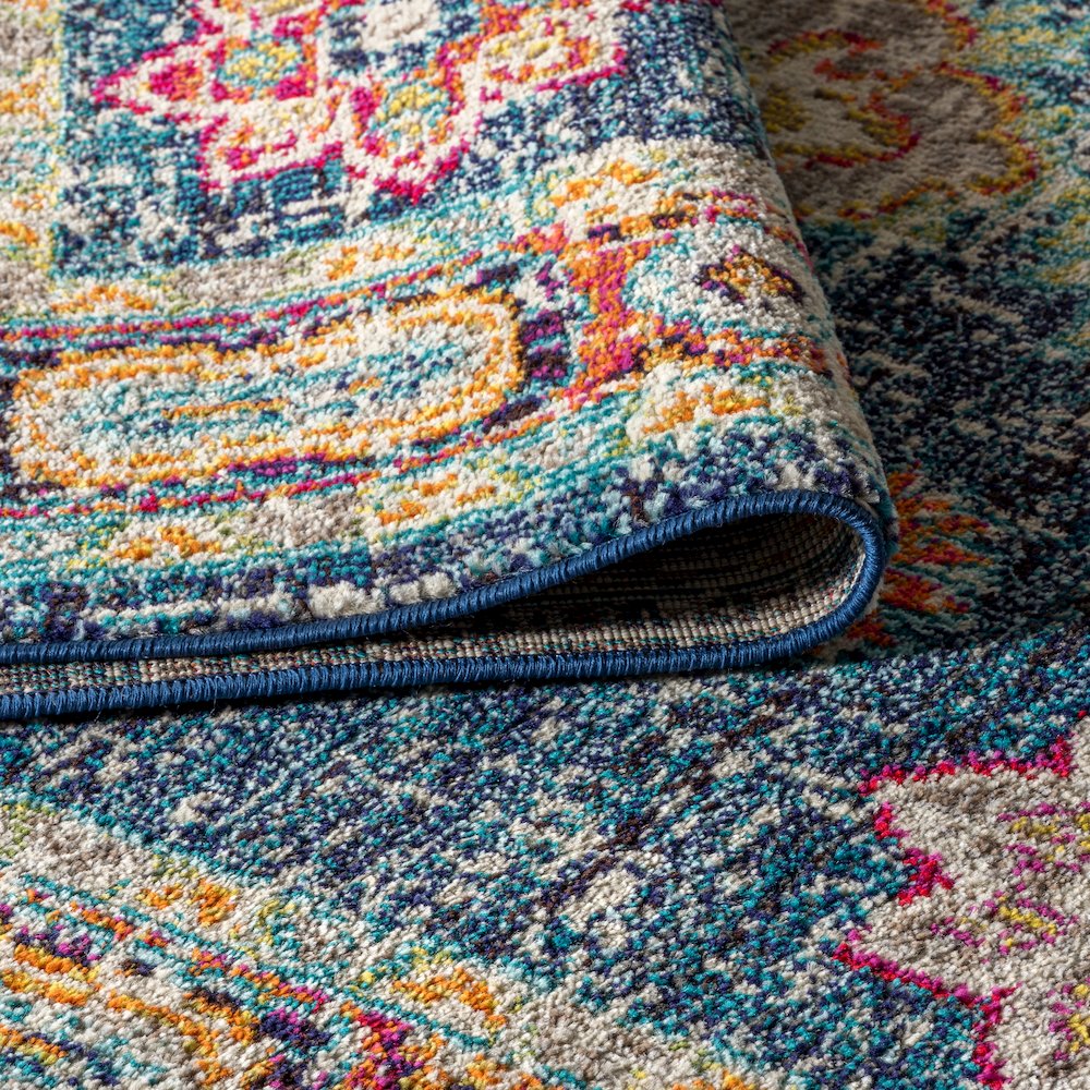 Bpl Bohemian Flair Boho Vintage Medallion Area Rug. Picture 6