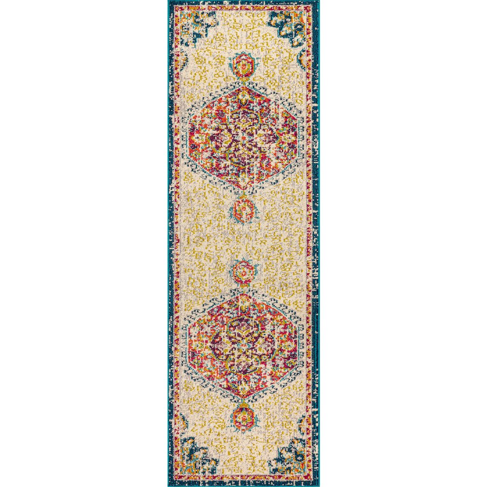 Imara Bohemian Flair Boho Vintage Medallion Area Rug. Picture 1