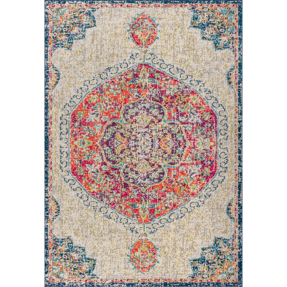 Imara Bohemian Flair Boho Vintage Medallion Area Rug. Picture 1