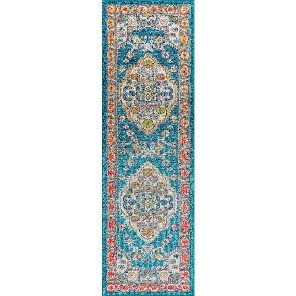 Kristina Bohemian Flair Boho Vintage Medallion Area Rug. Picture 1