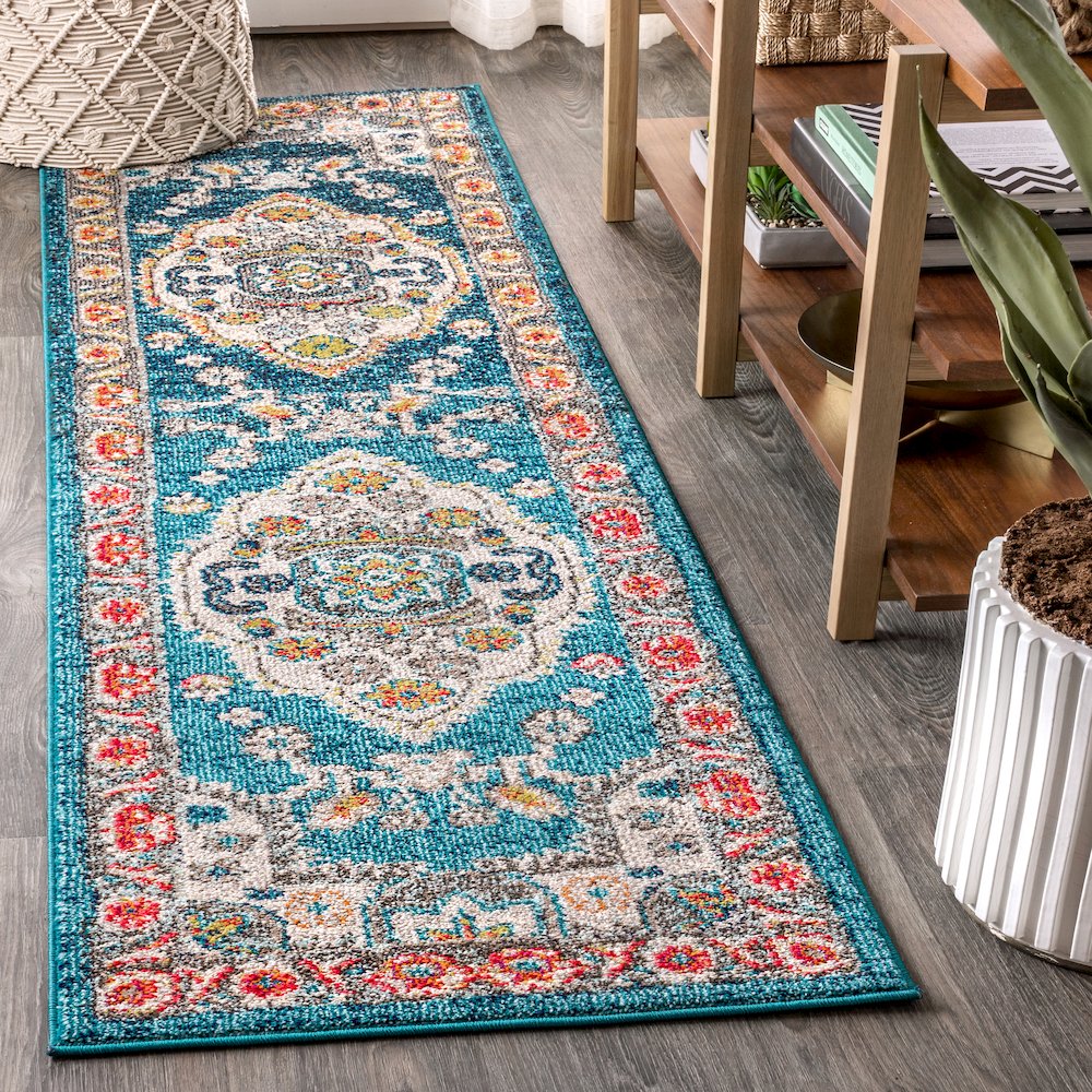 Kristina Bohemian Flair Boho Vintage Medallion Area Rug. Picture 2