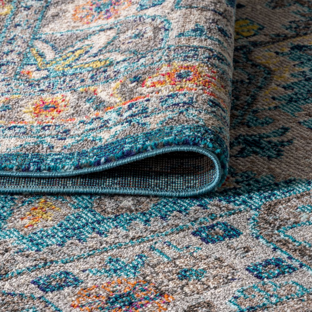 Kristina Bohemian Flair Boho Vintage Medallion Area Rug. Picture 6