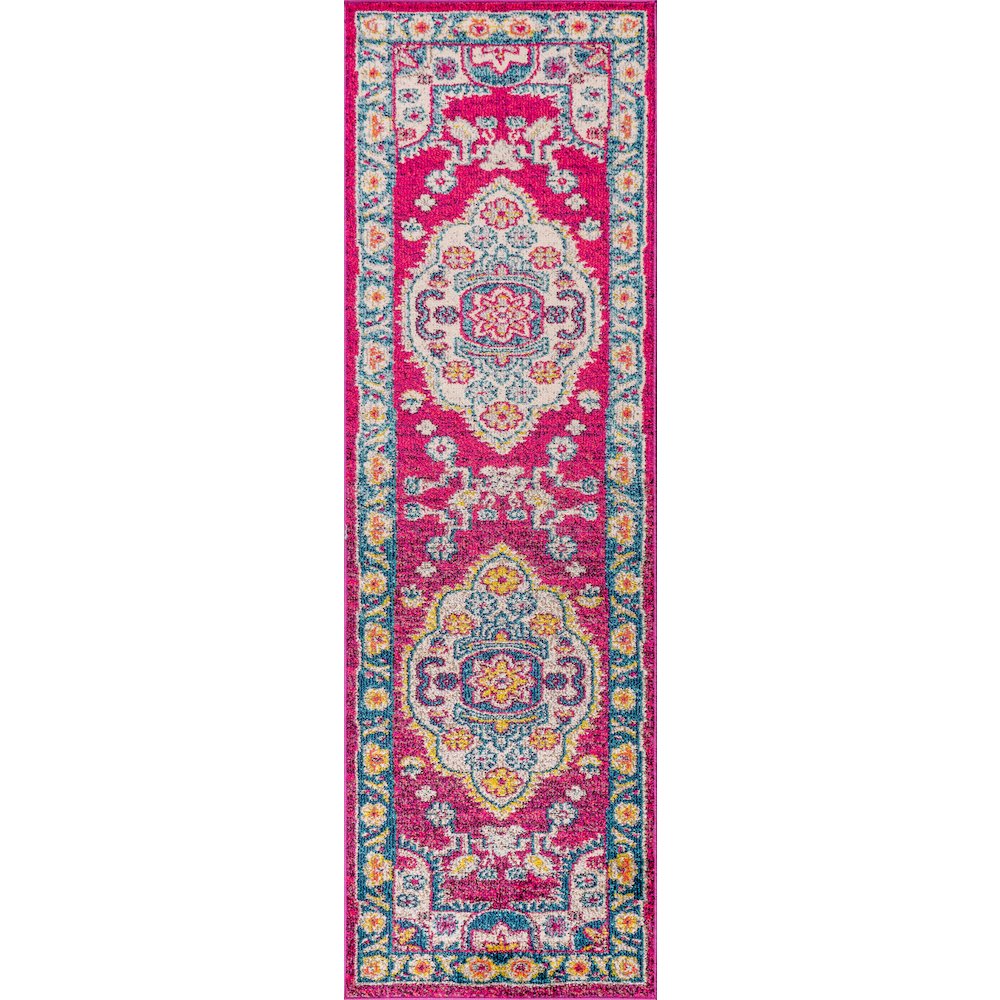 Kristina Bohemian Flair Boho Vintage Medallion Area Rug. Picture 1