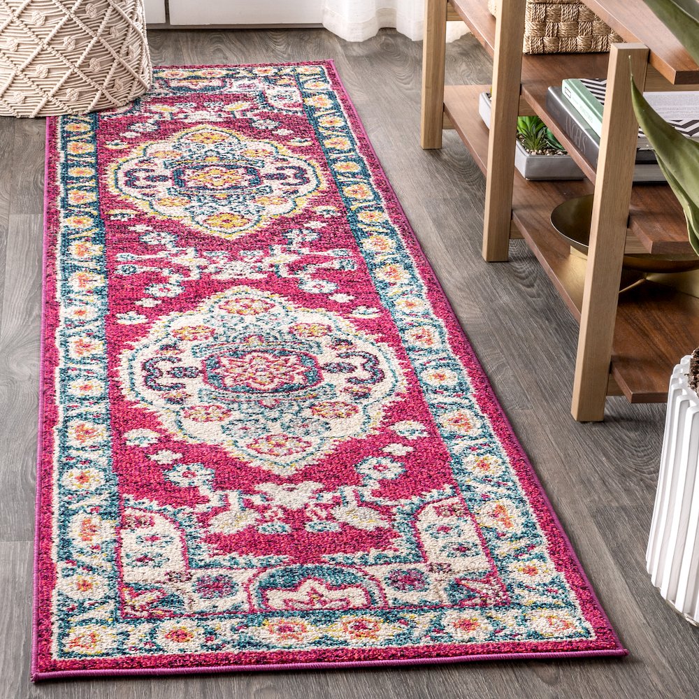 Kristina Bohemian Flair Boho Vintage Medallion Area Rug. Picture 2