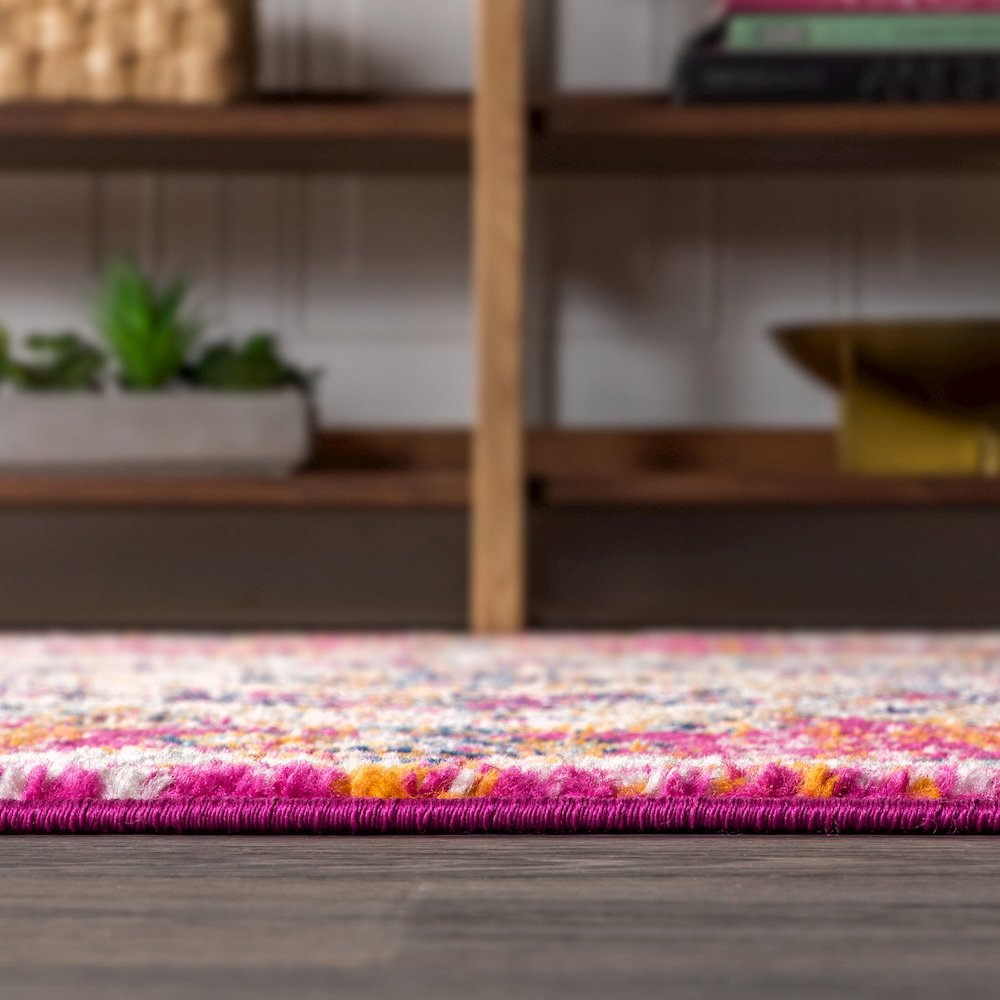 Leann Bohemian Flair Boho Vintage Medallion Area Rug. Picture 7