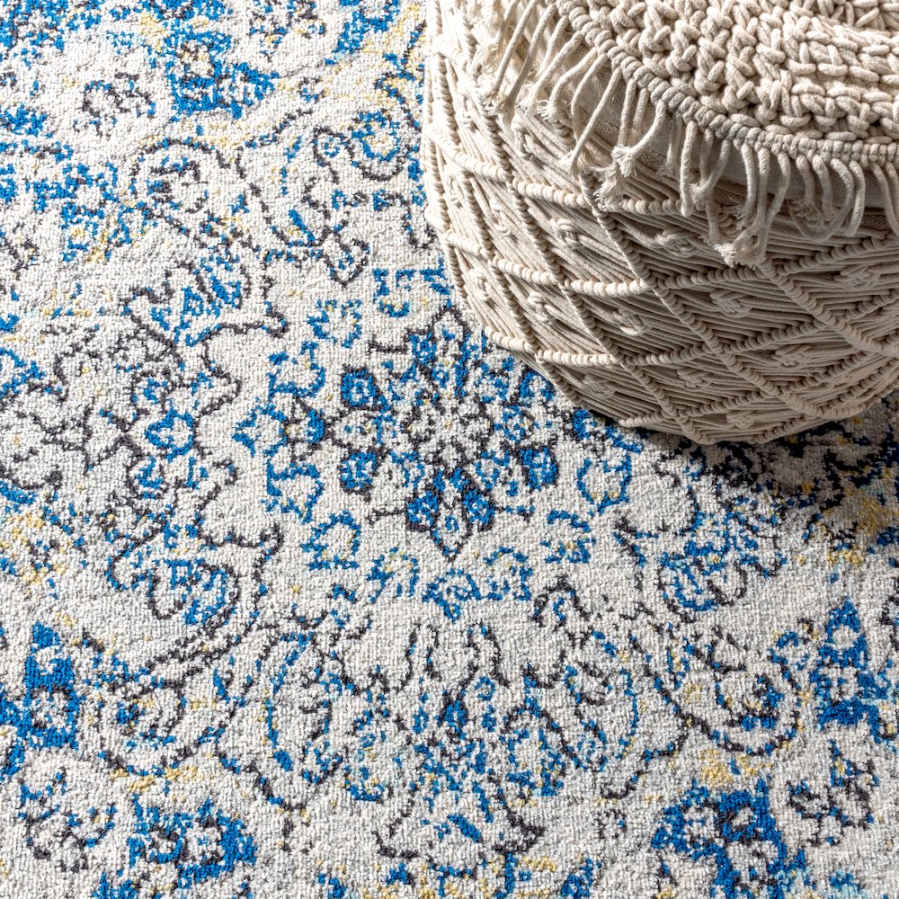 Leann Bohemian Flair Boho Vintage Medallion Area Rug. Picture 4