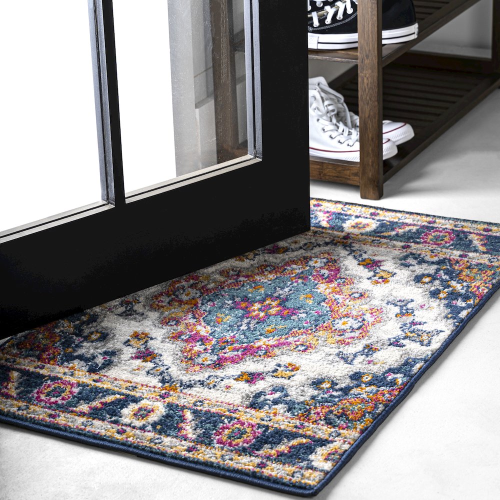 Bohemian Flair Boho Vintage Medallion Area Rug. Picture 2