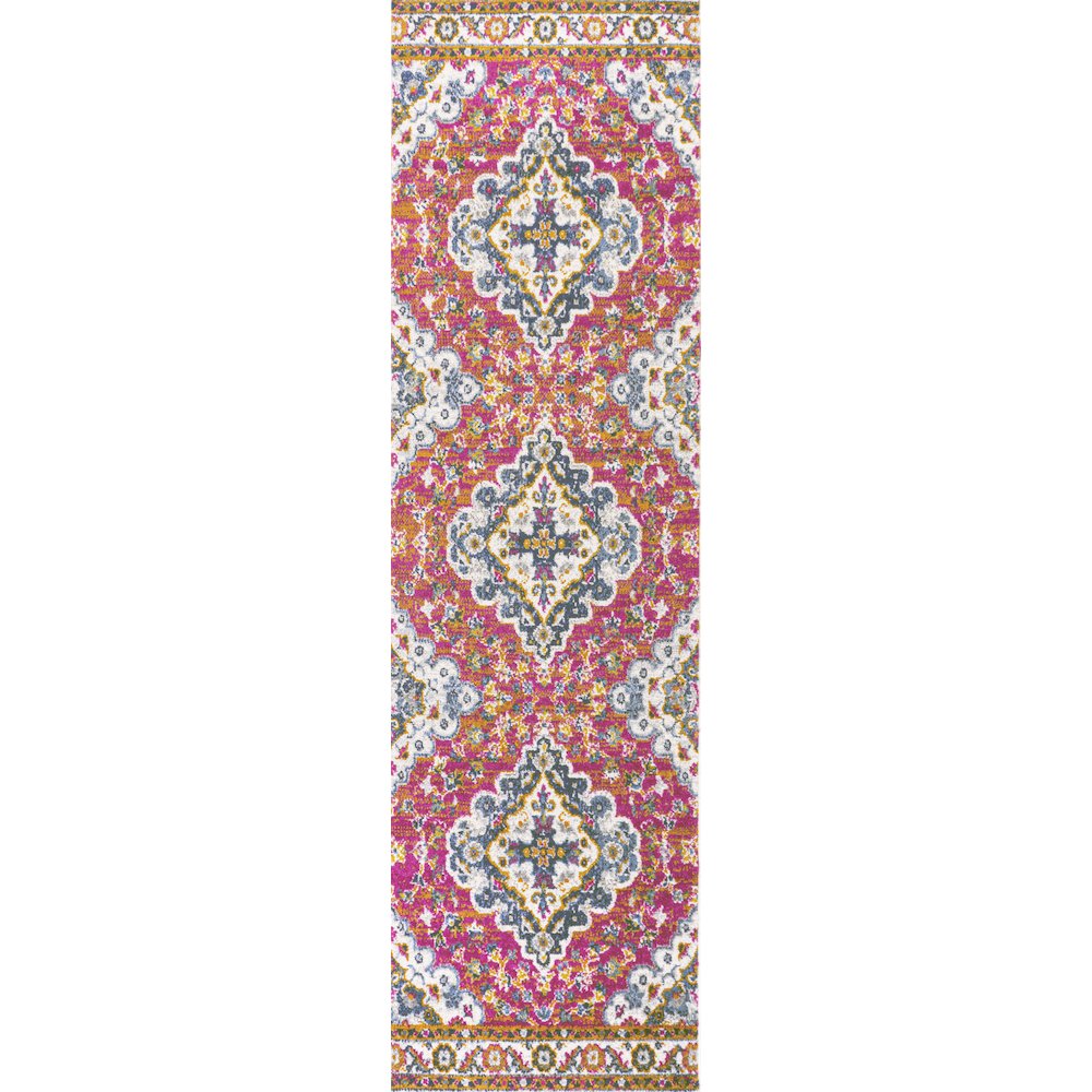Bohemian Flair Boho Vintage Medallion Area Rug. Picture 1