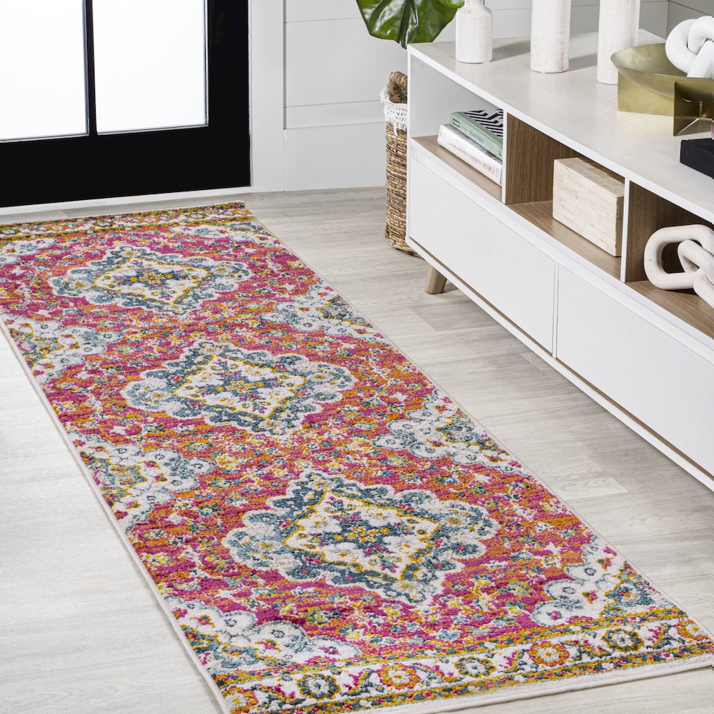 Bohemian Flair Boho Vintage Medallion Area Rug. Picture 2