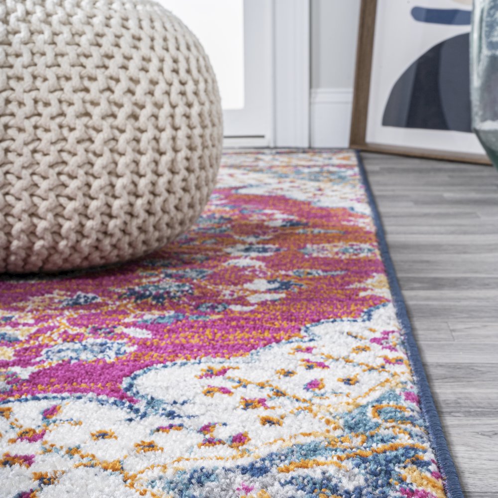 Bohemian Flair Boho Vintage Medallion Area Rug. Picture 5