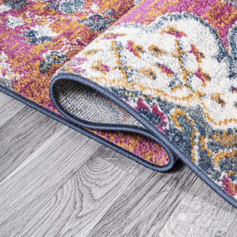 Bohemian Flair Boho Vintage Medallion Area Rug. Picture 6
