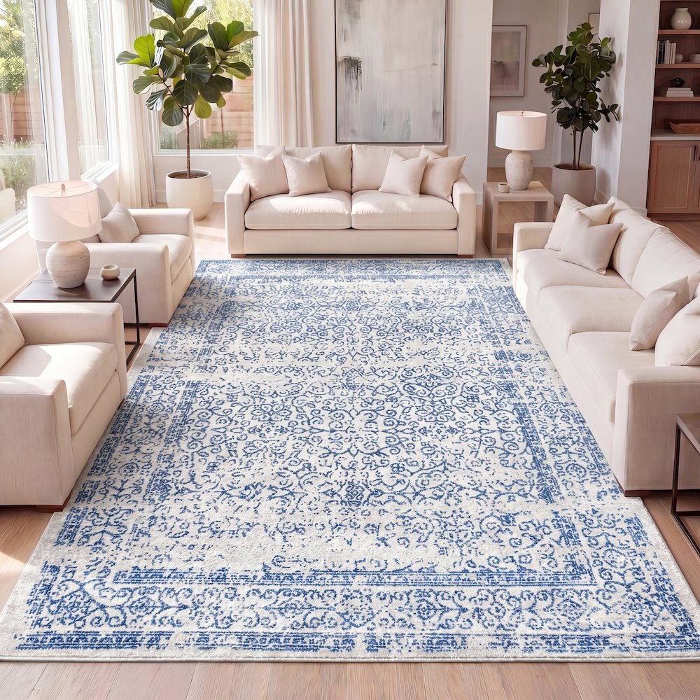Azul Filigree Area Rug. Picture 10