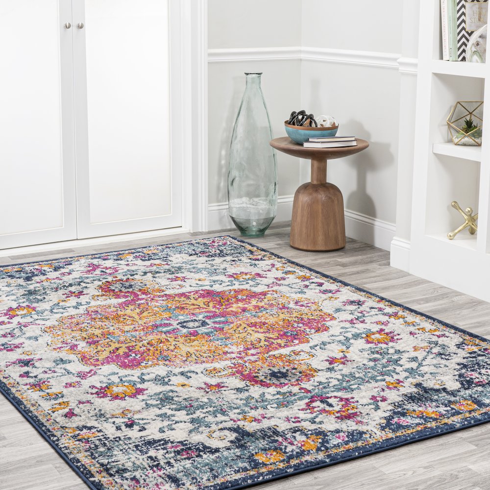 Anaise Ornate Boho Medallion Area Rug. Picture 5