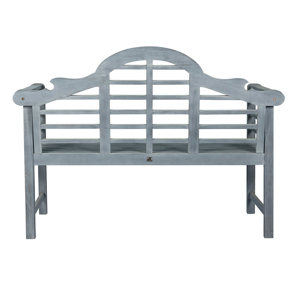Lutyens Arched Acacia Wood Outdoor Garden Patio Bench. Picture 4