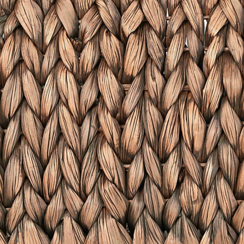Havanah Southwestern Handwoven Hyacinth Slanted Pantry Baskets with Handles. Picture 4