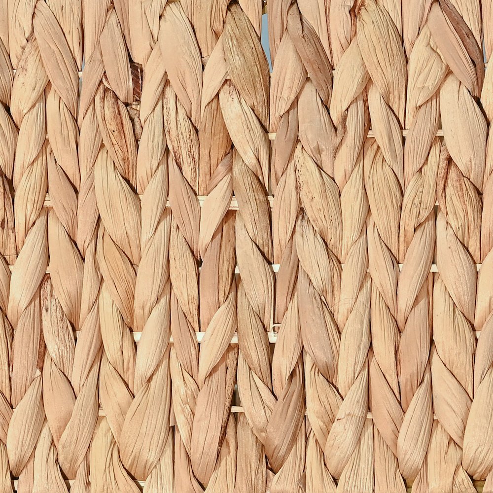 Leif Rustic Minimalist Hand-Woven Hyacinth Nesting Baskets With Handles. Picture 2