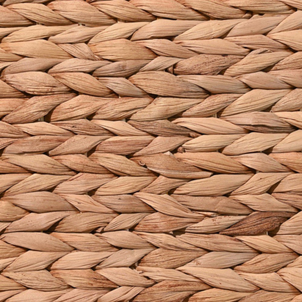 Bryce Classic Farmhouse Handwoven Hyacinth Collapsible Storage Cube Baskets. Picture 4