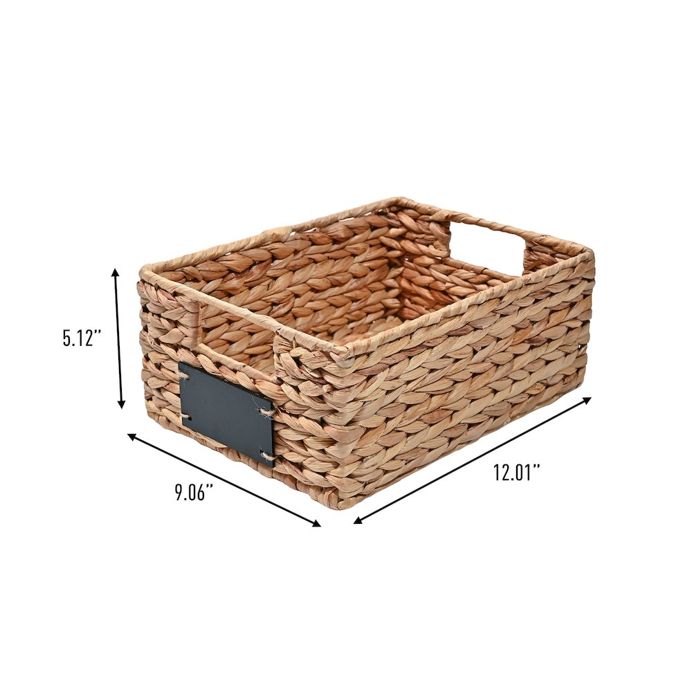 Lane Classic Farmhouse Handwoven Hyacinth Pantry Baskets. Picture 2
