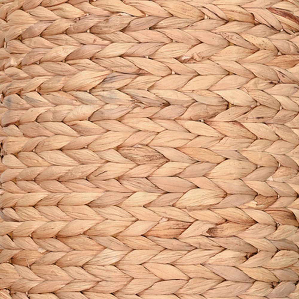 Avery Bohemian Cottage Handwoven Hyacinth Cylinder Nesting Baskets with Handles. Picture 4