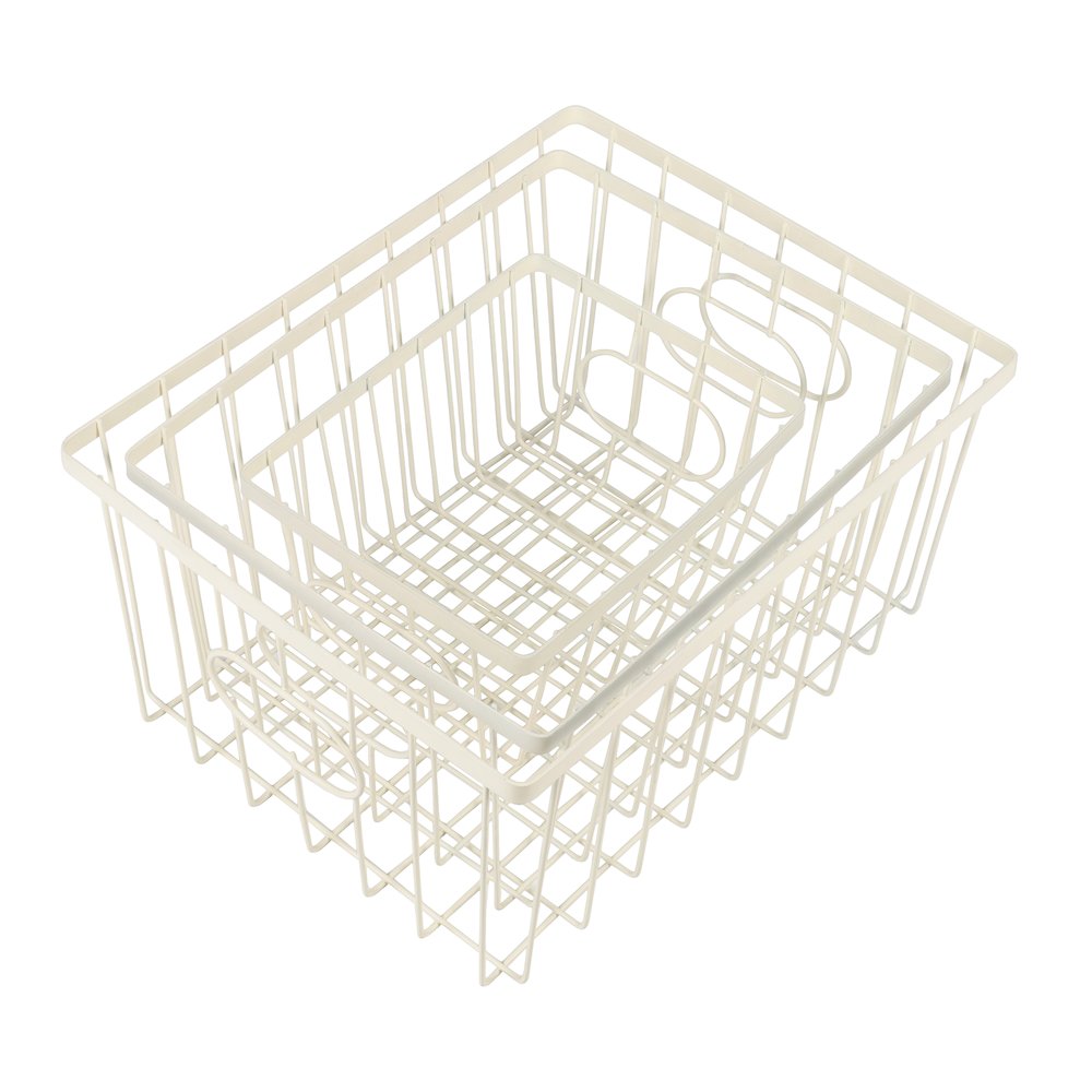 Camden Vintage Handmade Wire Metal Nesting Storage Baskets, Almond (Set of 6). Picture 2