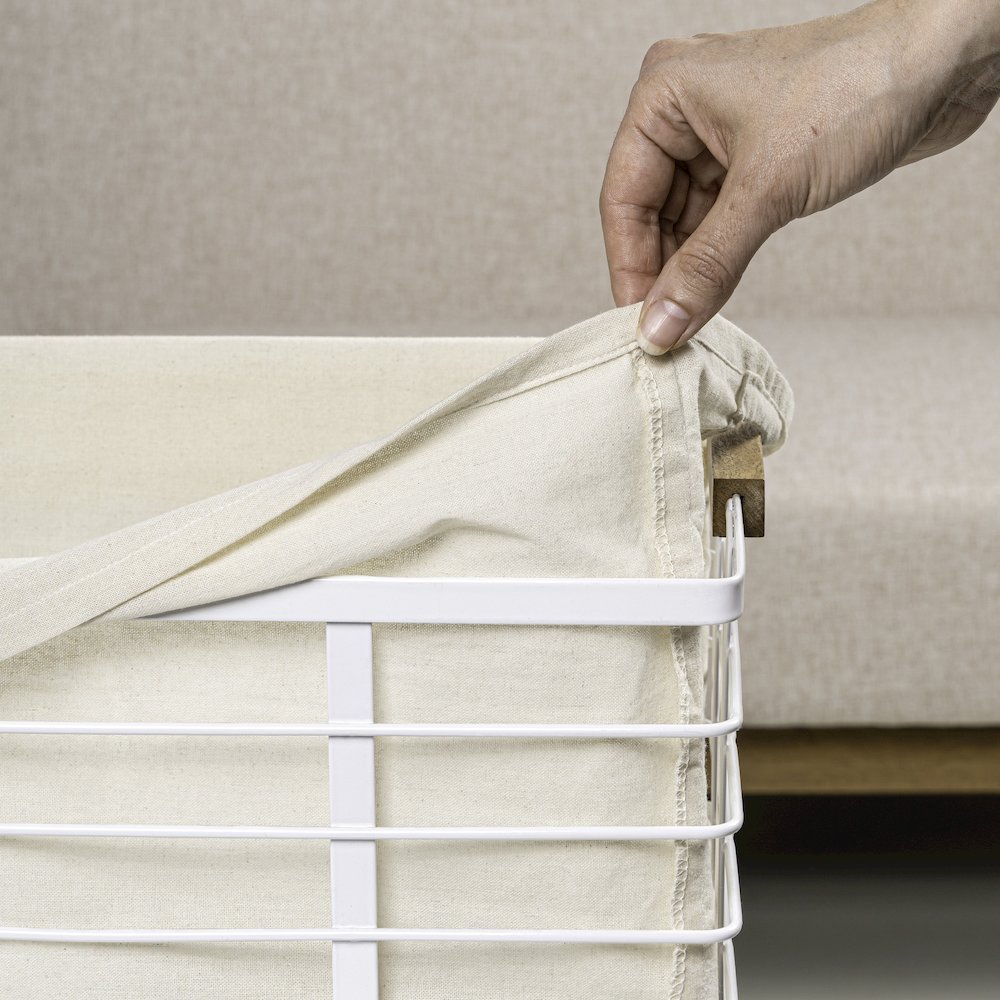 Callan Vintage Handmade Wire Metal Nesting Storage Baskets, White (Set of 3). Picture 4