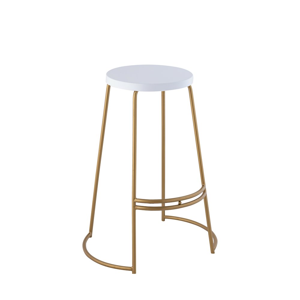 Hula Modern 28.75" Backless Metal Bar Stool. Picture 5