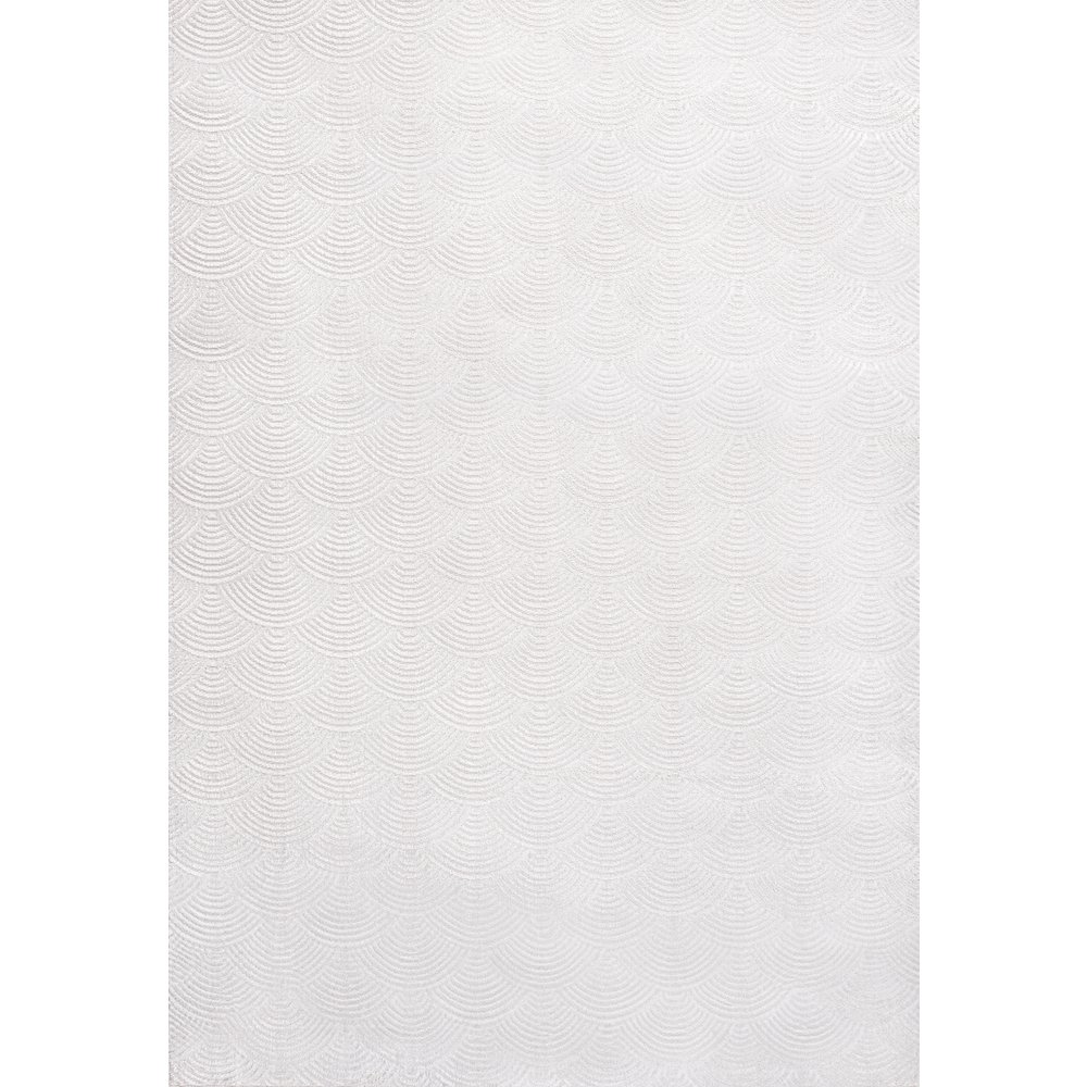 Porter Geometric Art Deco Fan Pattern High-Low Area Rug. Picture 3