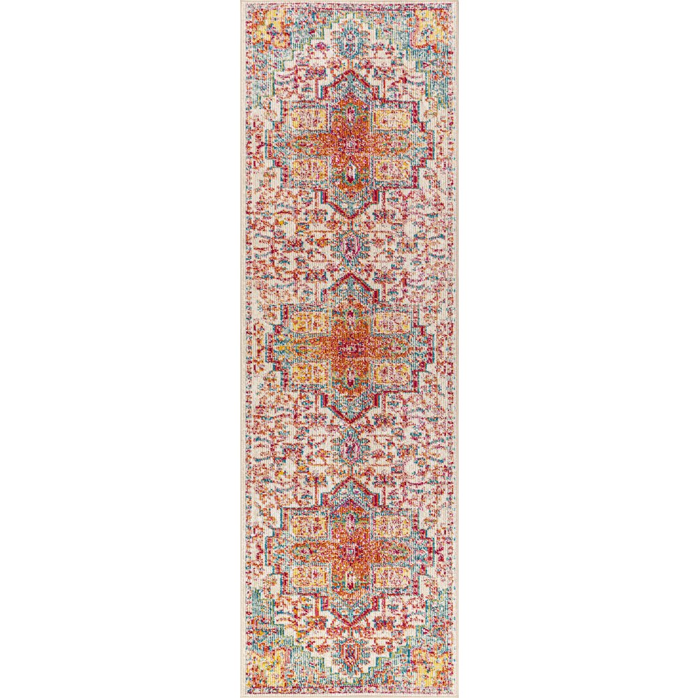 Zafra Vintage Medallion Area Rug. Picture 1