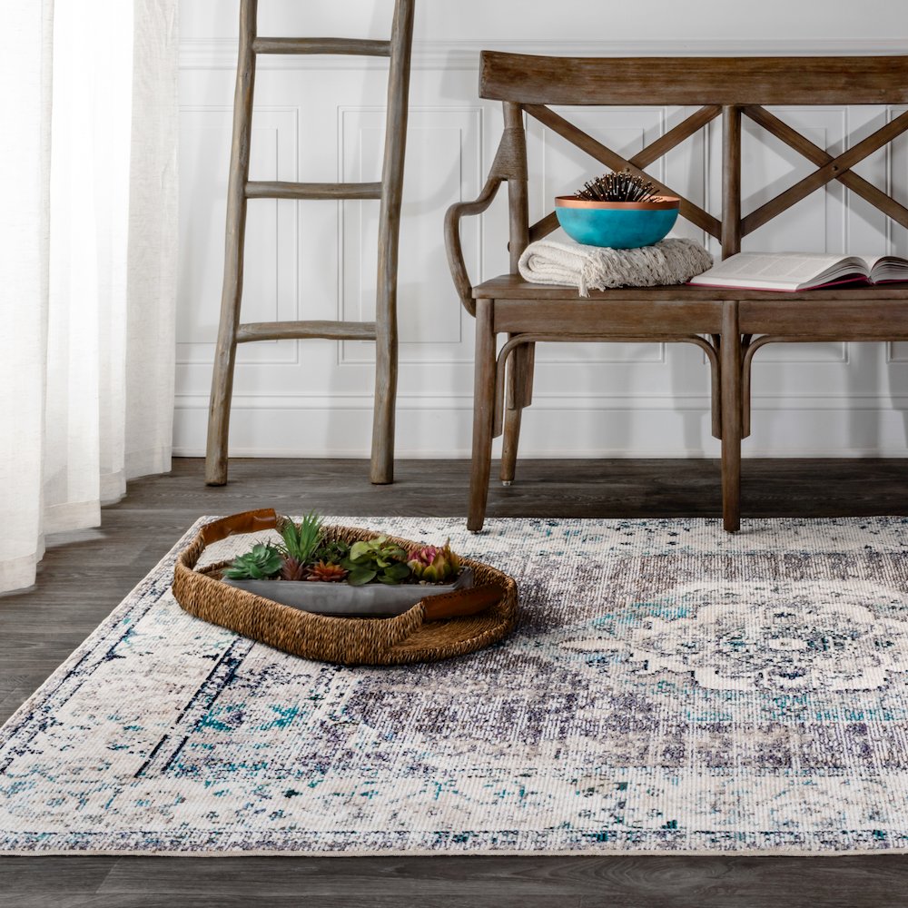 Ankara Vintage Medallion Area Rug. Picture 3