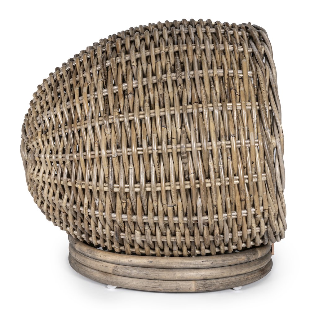 Socket Dome Bohemian Handwoven Rattan Cat Bed With Machine-Washable Cushion. Picture 6